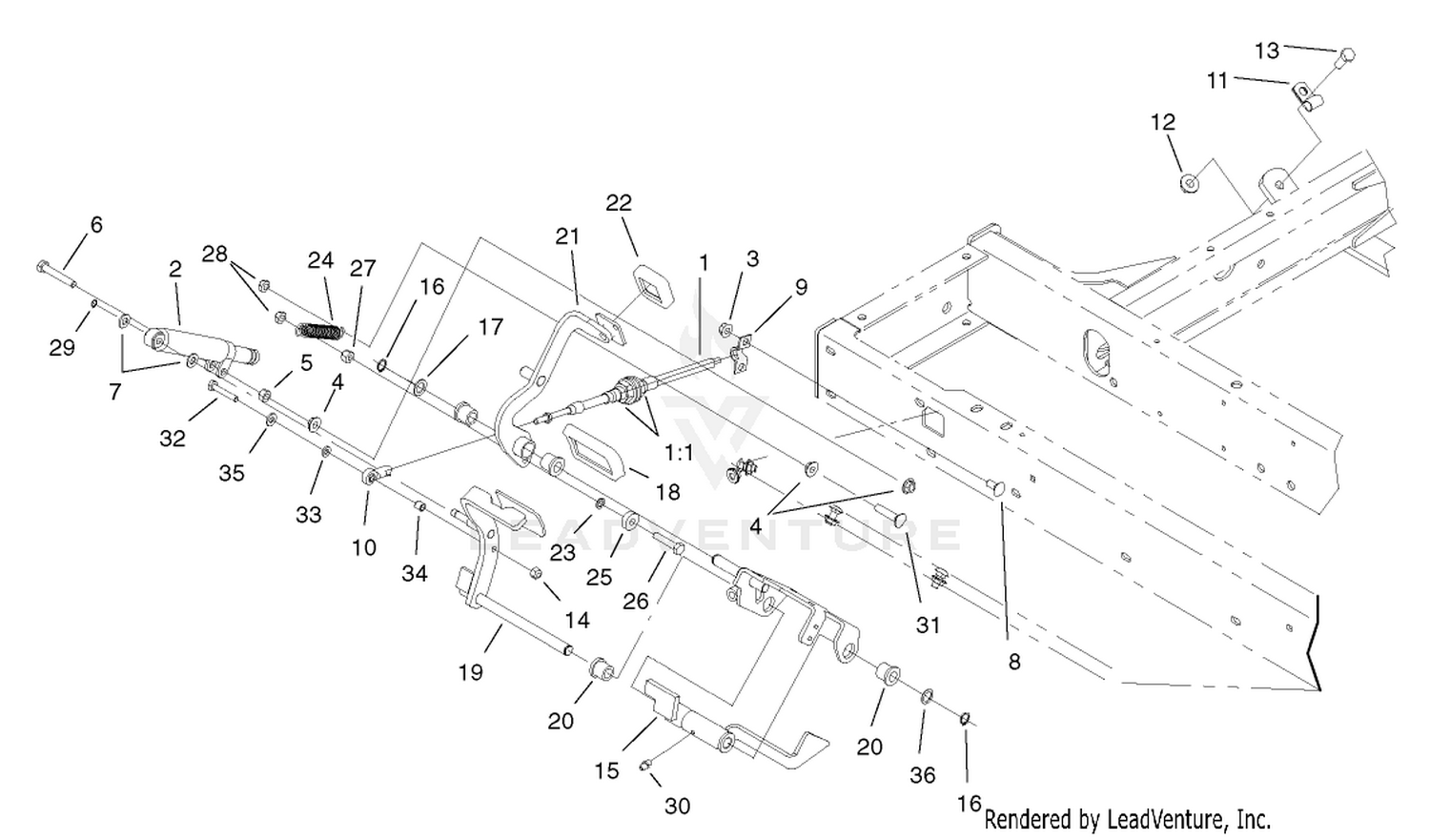 Traction Pedal Assembly