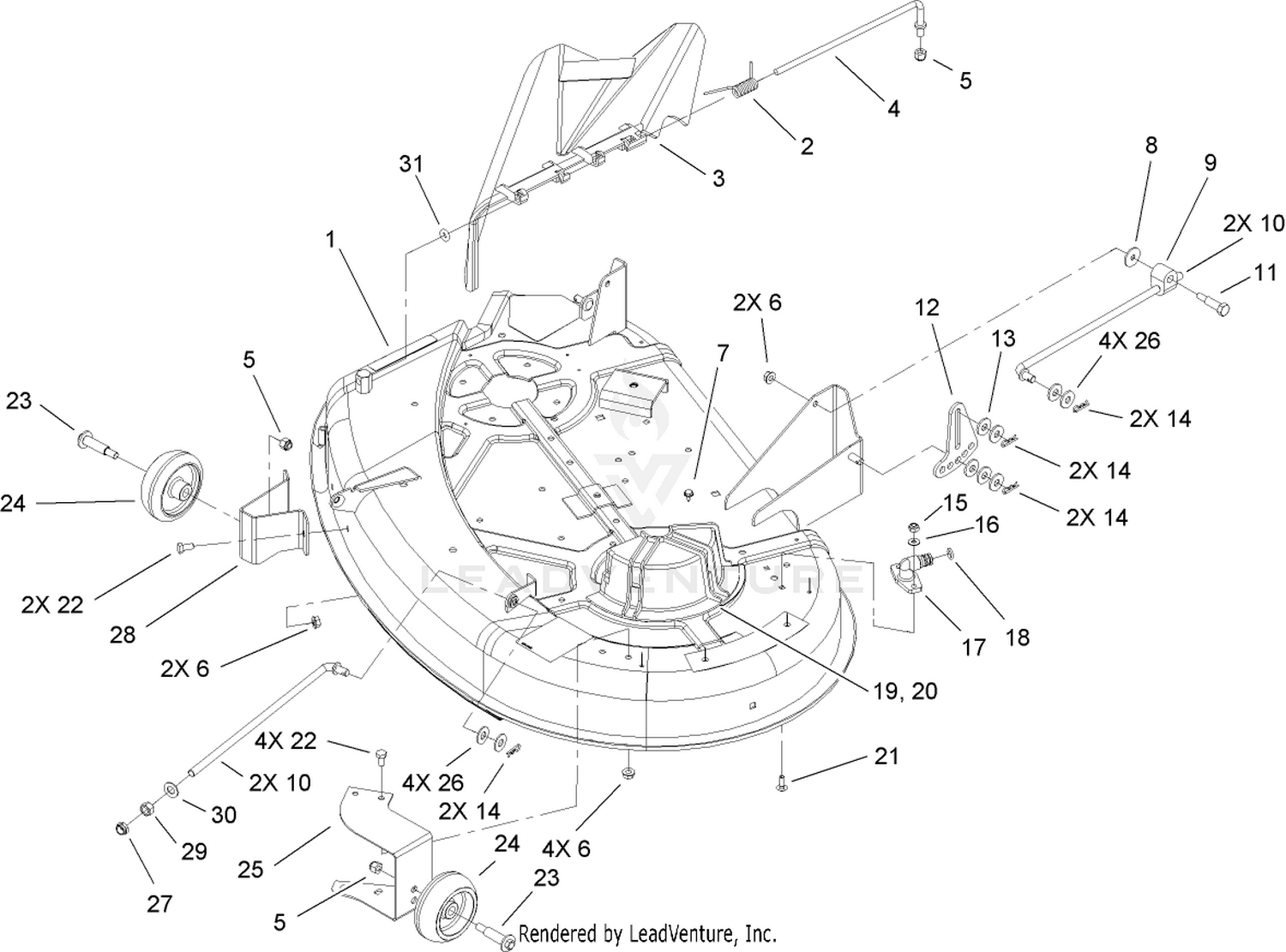 38in Deck Assembly