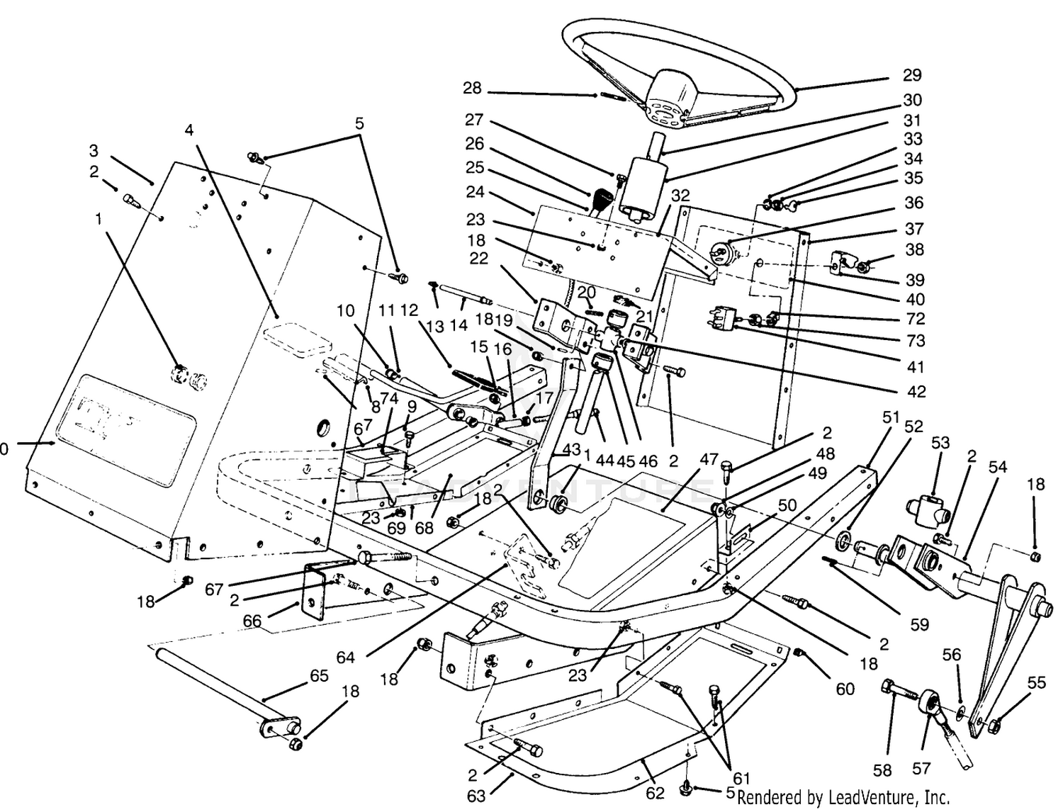 Frame  Steering Assembly
