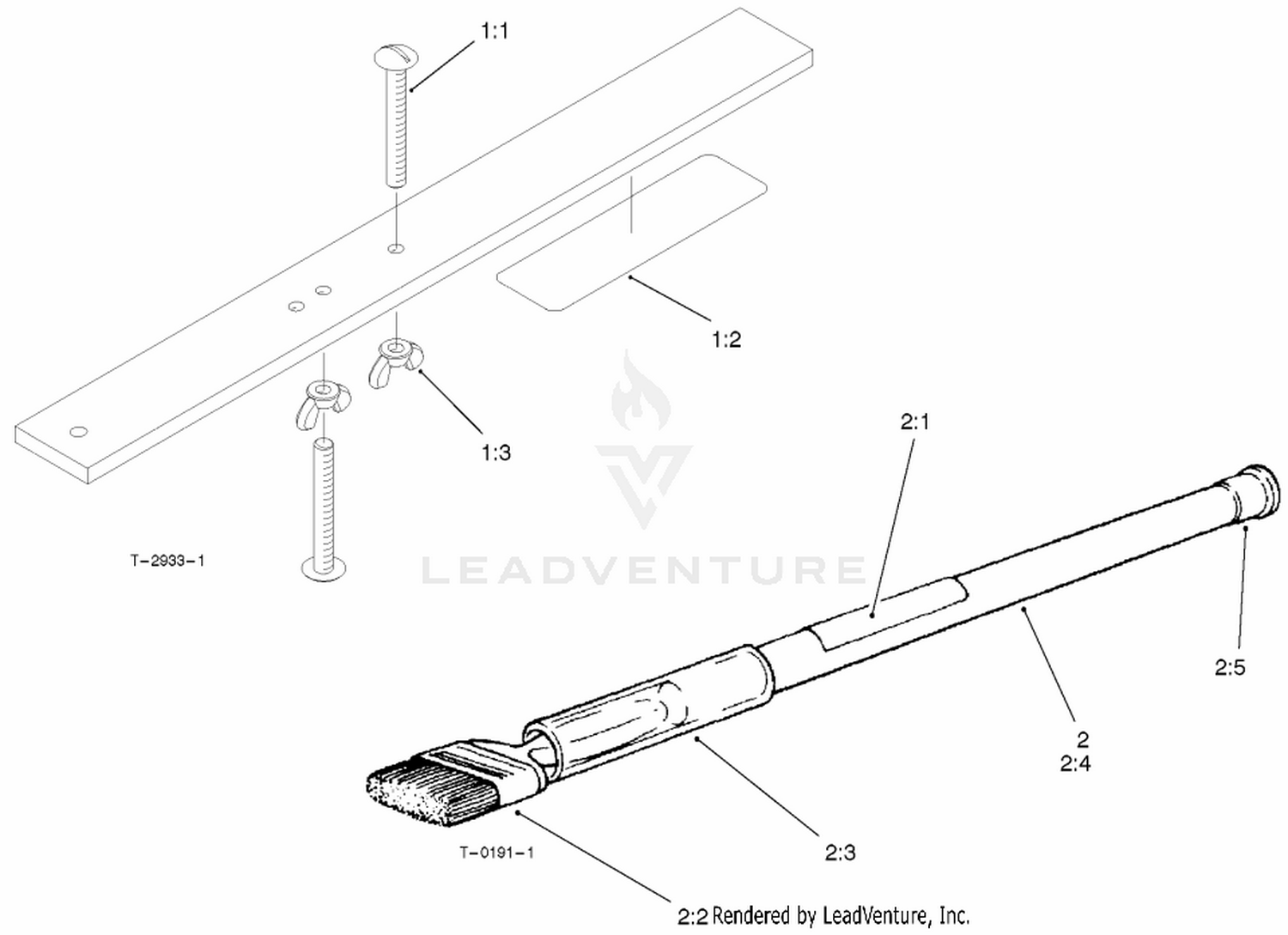 Gauge Bar And Backlapping Brush Assembly