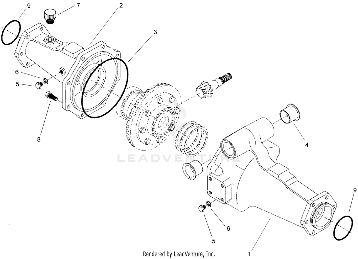 Axle Support Assembly  Rear Axle Assembly No. 106-1120