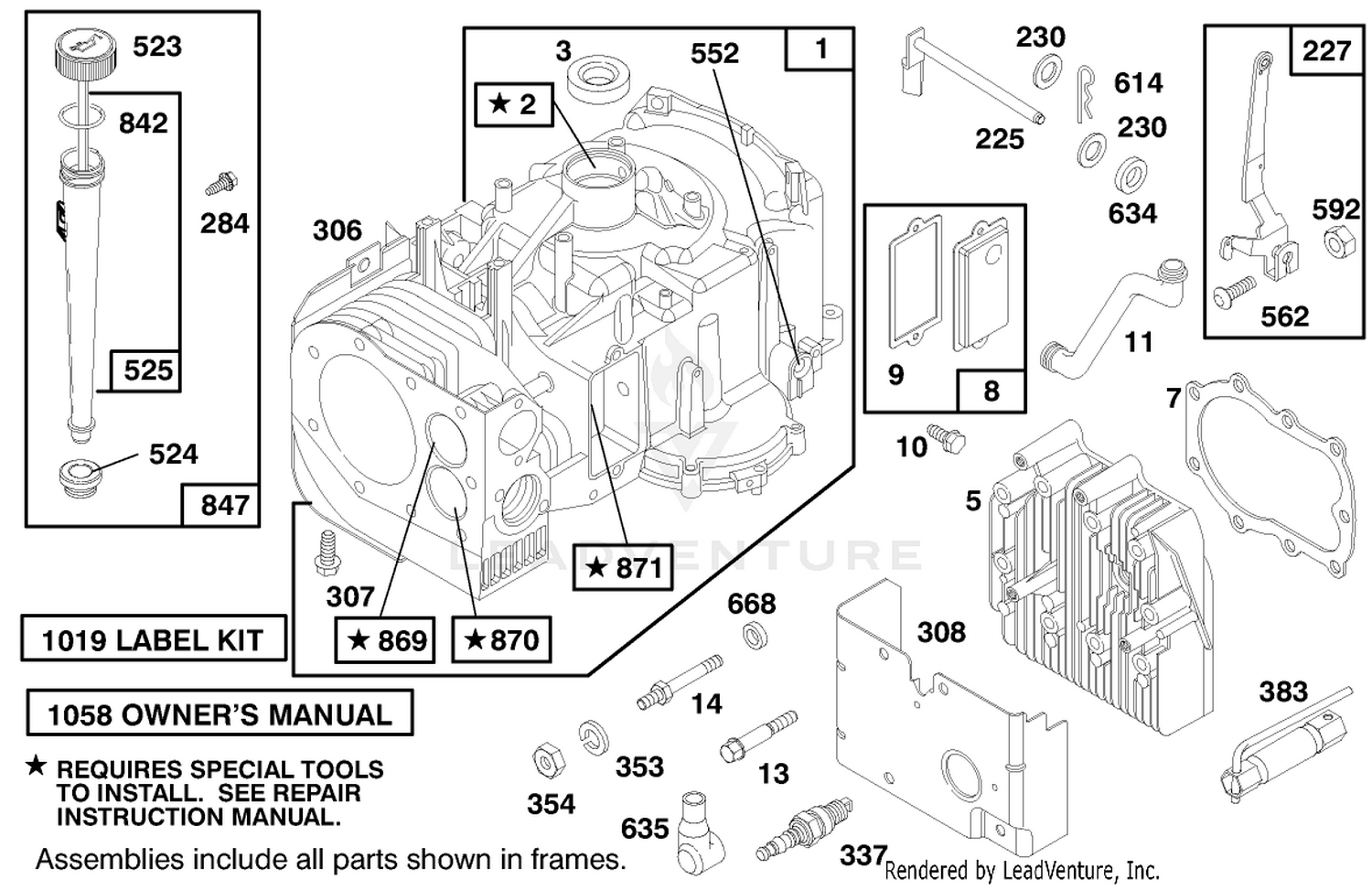 Engine Briggs  Stratton Model 28m707-0127-01