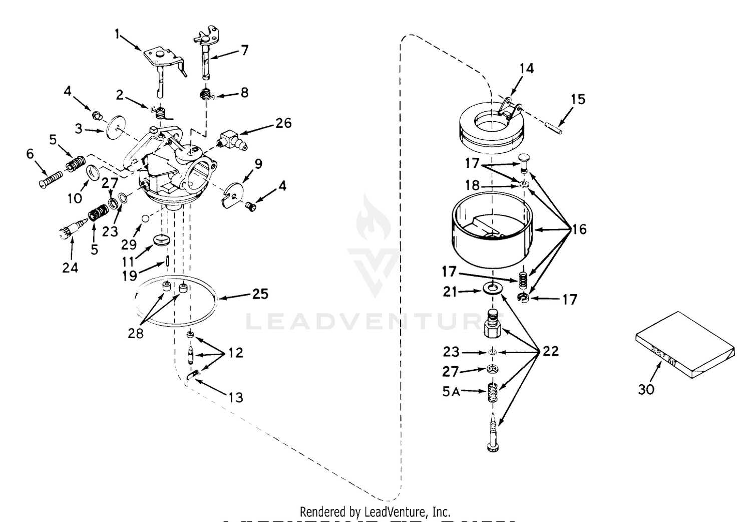 Carburetor No. 631581 (use On Model 18400)