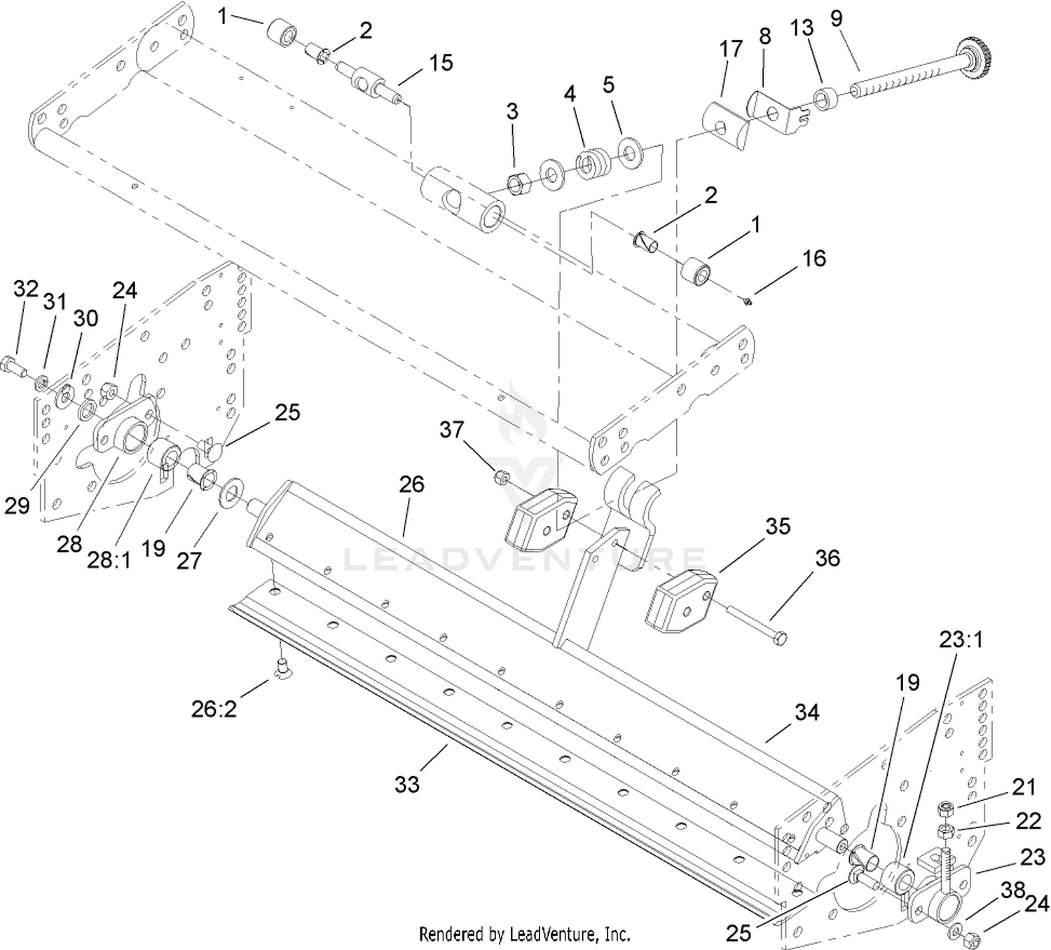 Bedbar Assembly