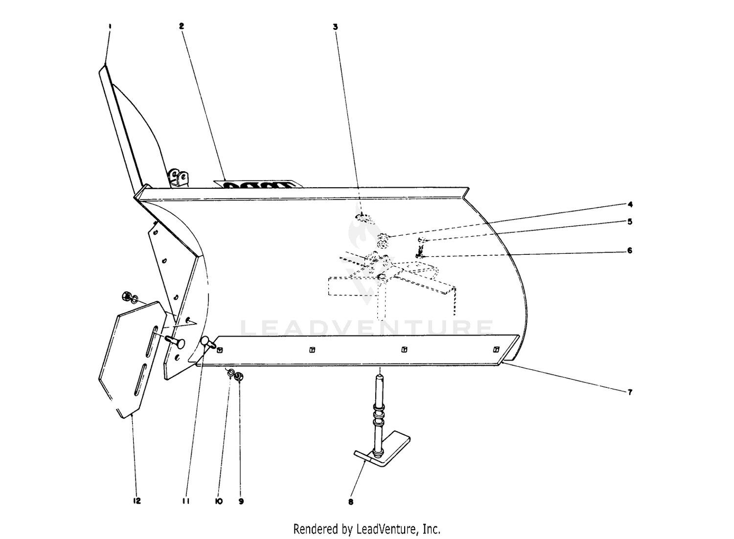 V-Plow Model No. 30750 (optional)