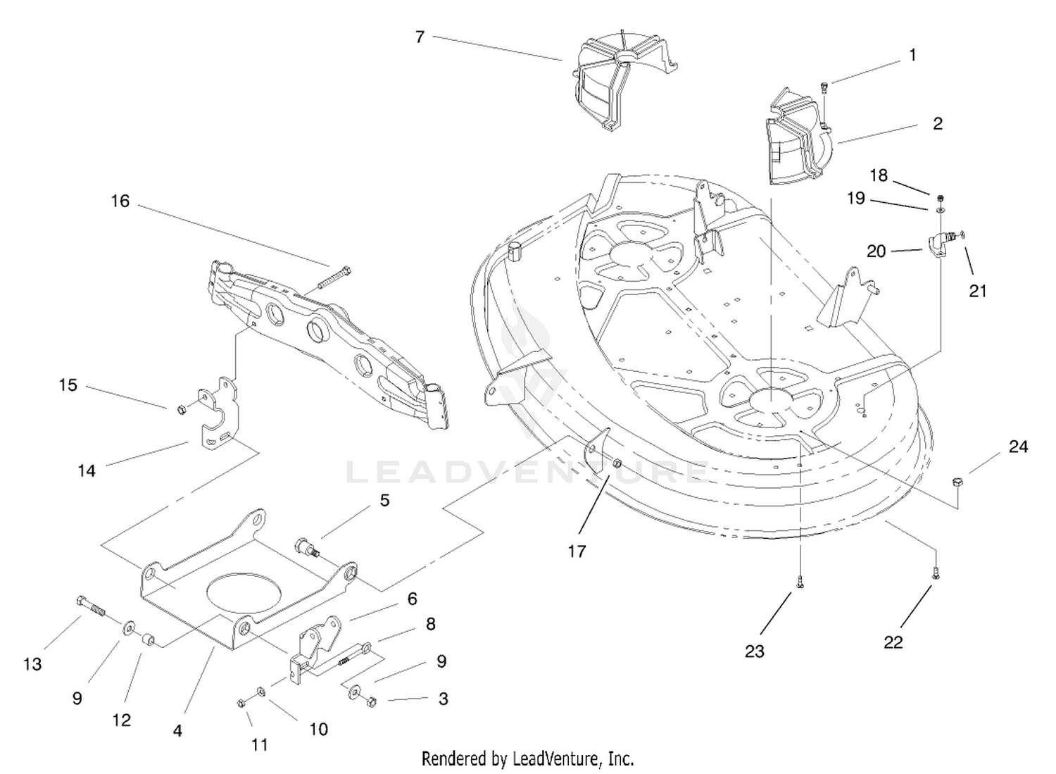 Suspension Assembly (38" Cutting Unit)