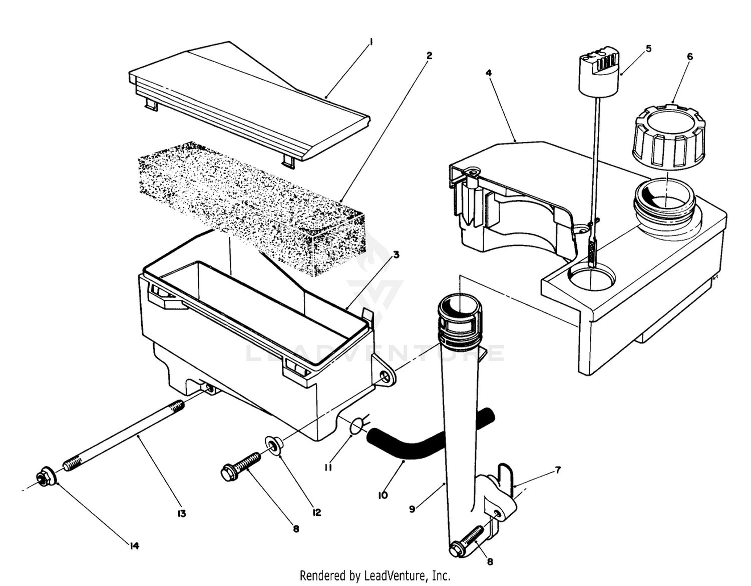 Air Cleaner  Fuel Tank Assembly