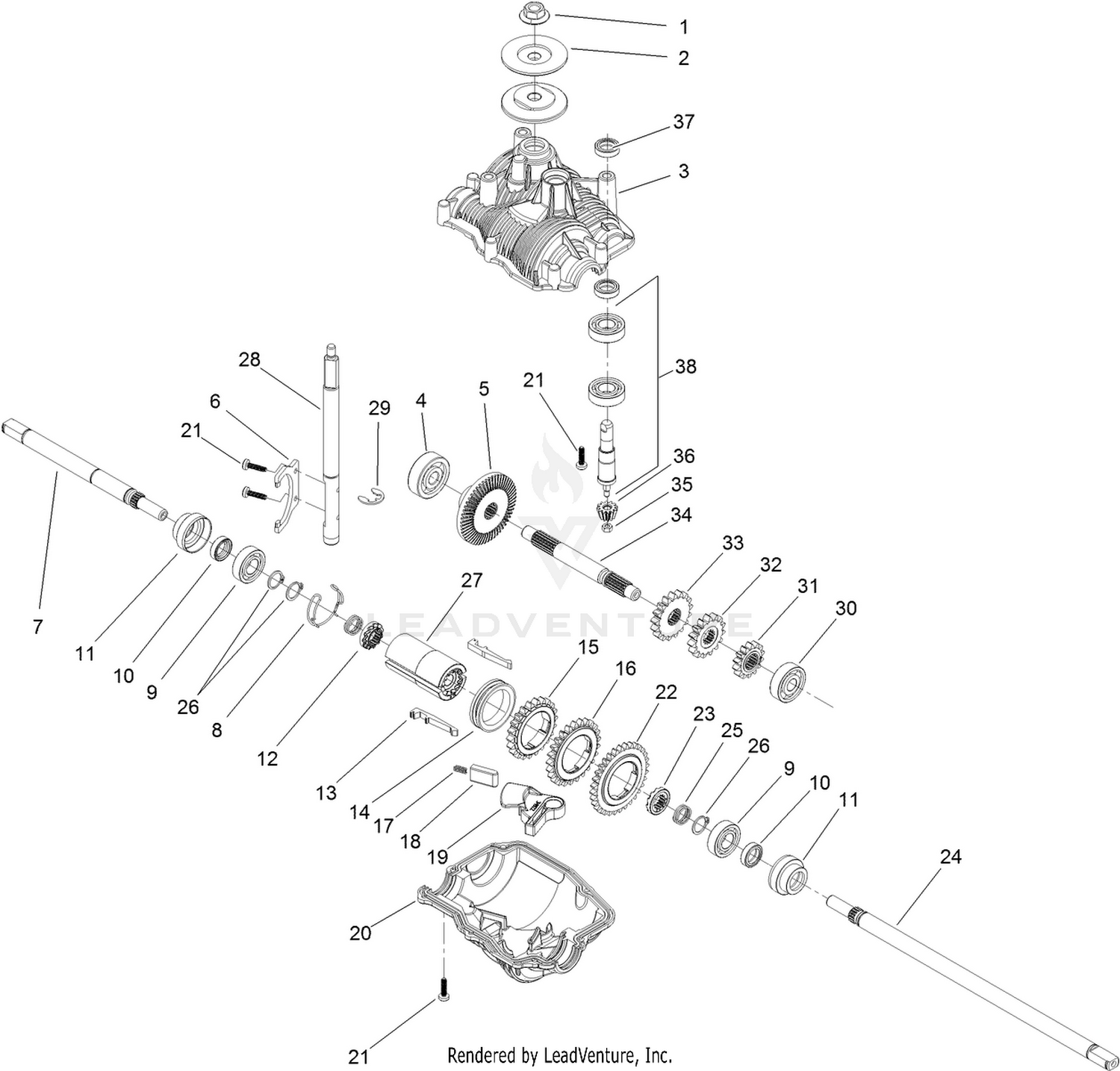 Transmission Assembly No. 131-0859