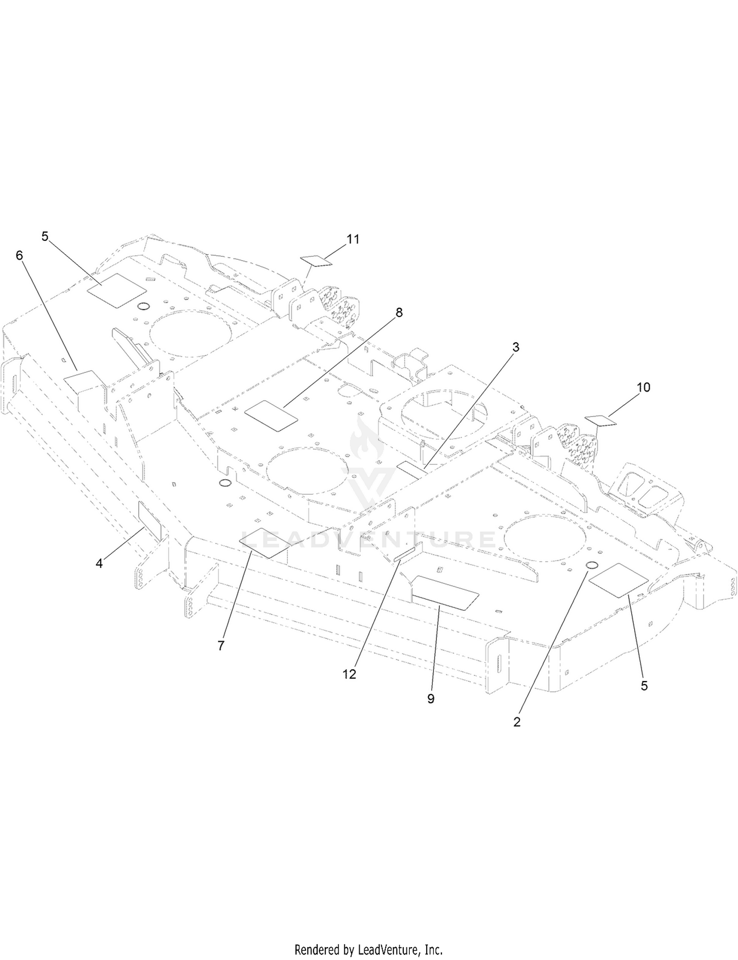 Deck Decal Assembly No. 138-4516SP