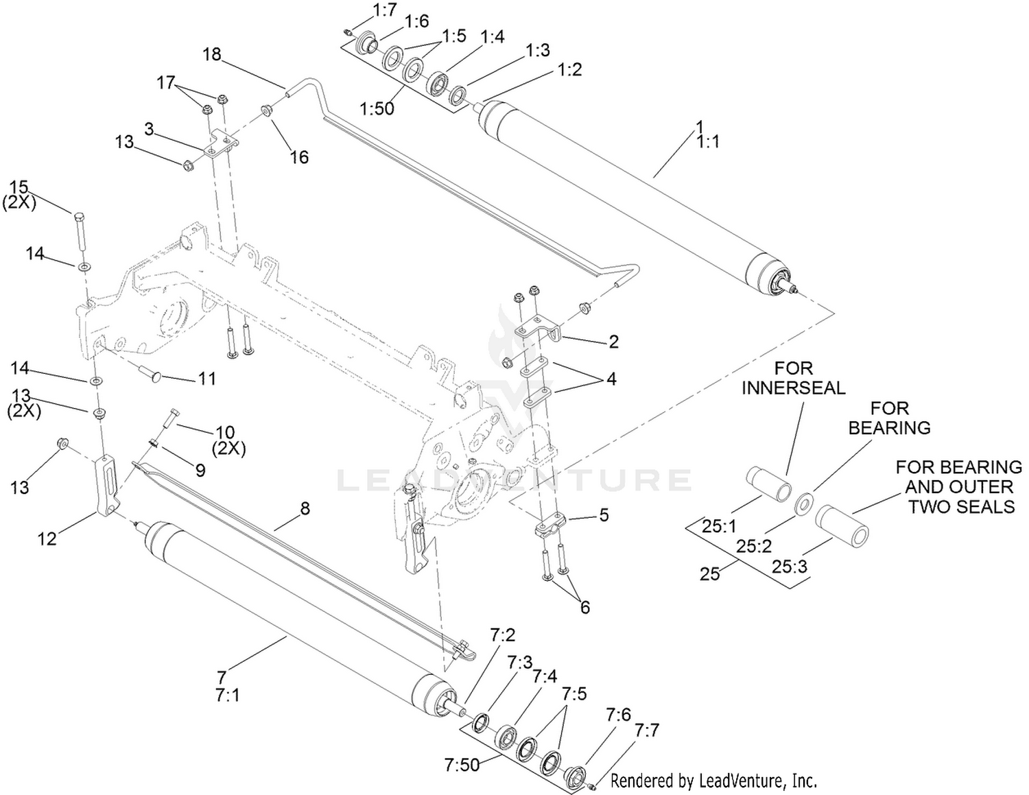 Roller and Scraper Assembly