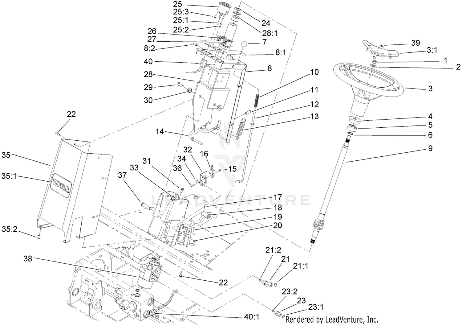 Steering Tower Assembly