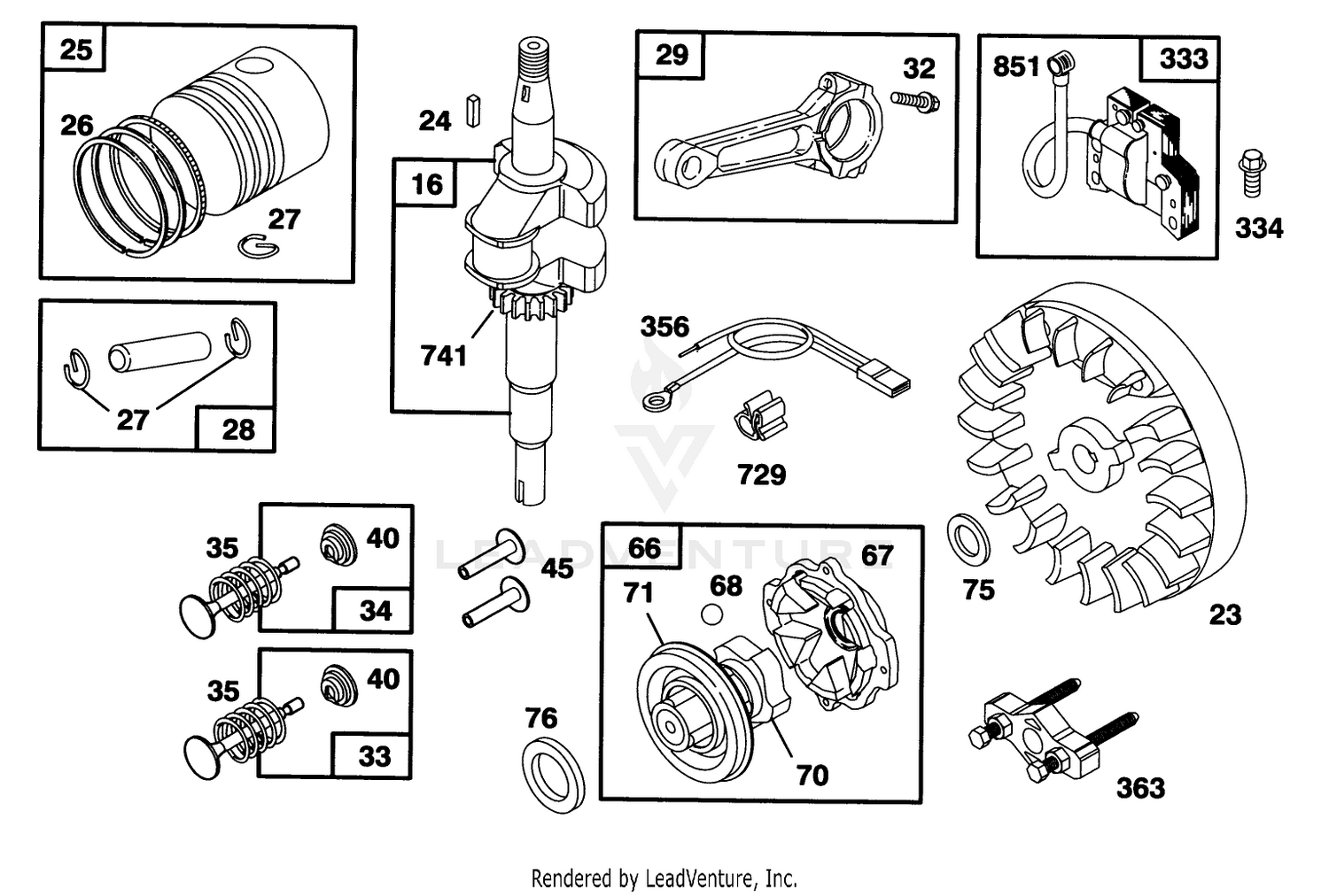 Engine Briggs  Stratton Model 95902-3153-01 2