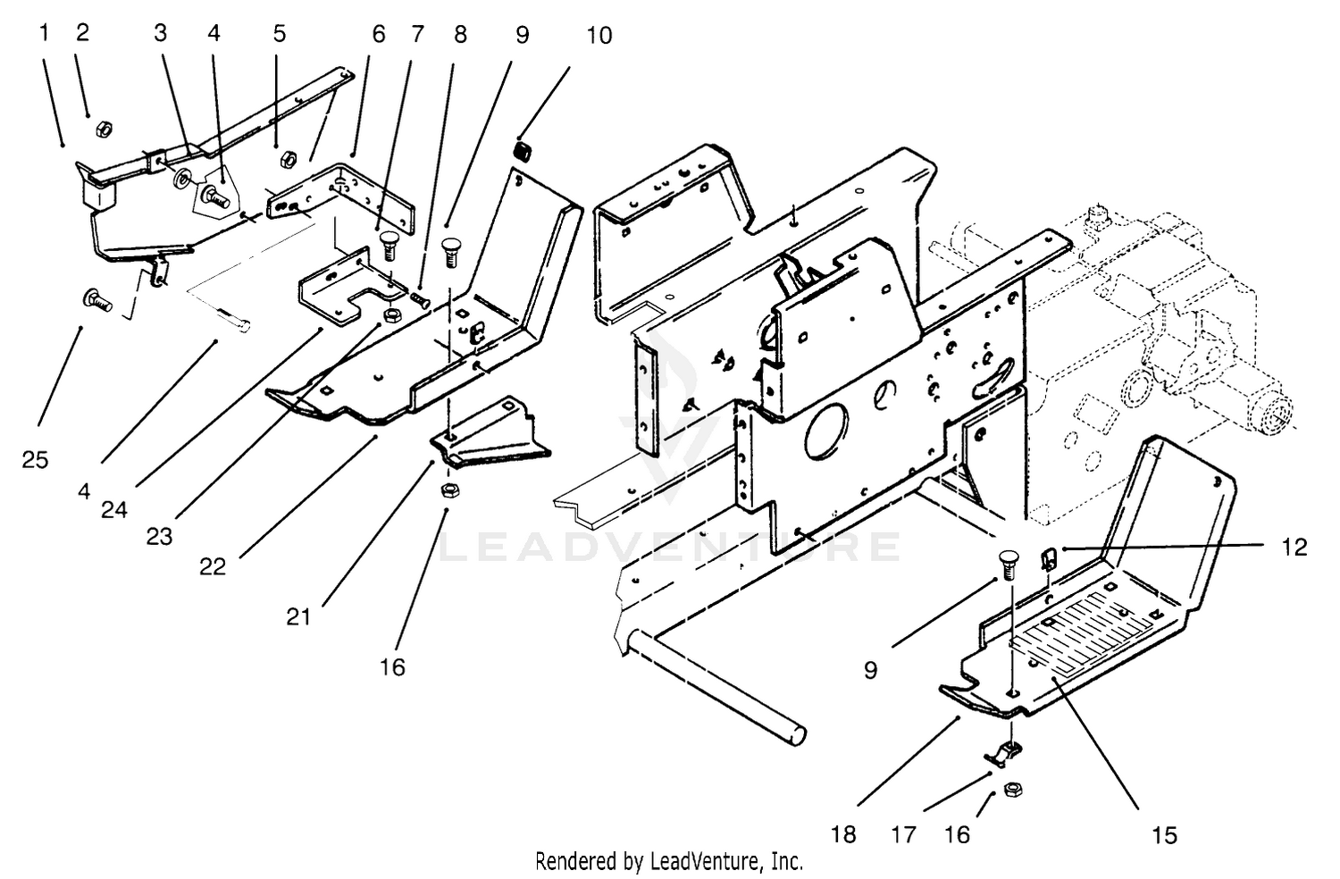 Belt Guard  Footrests