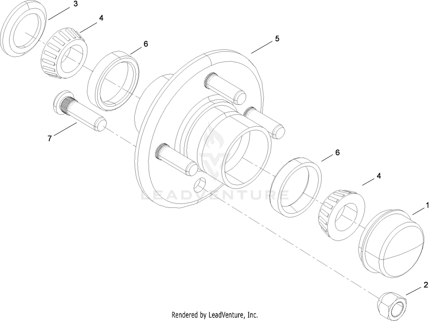 Hub Assembly No. 80-6570