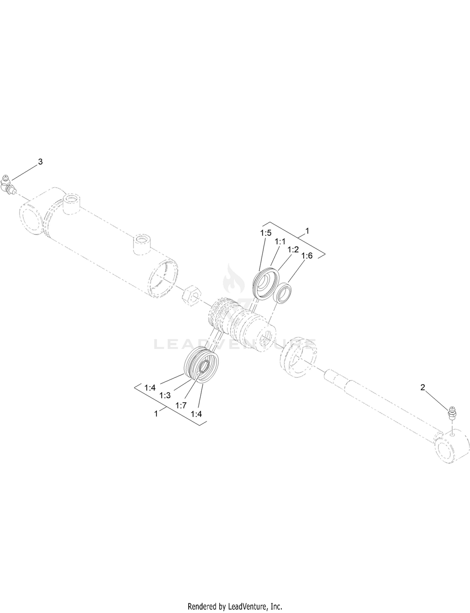 Hydraulic Cylinder Assembly No. 138-6941