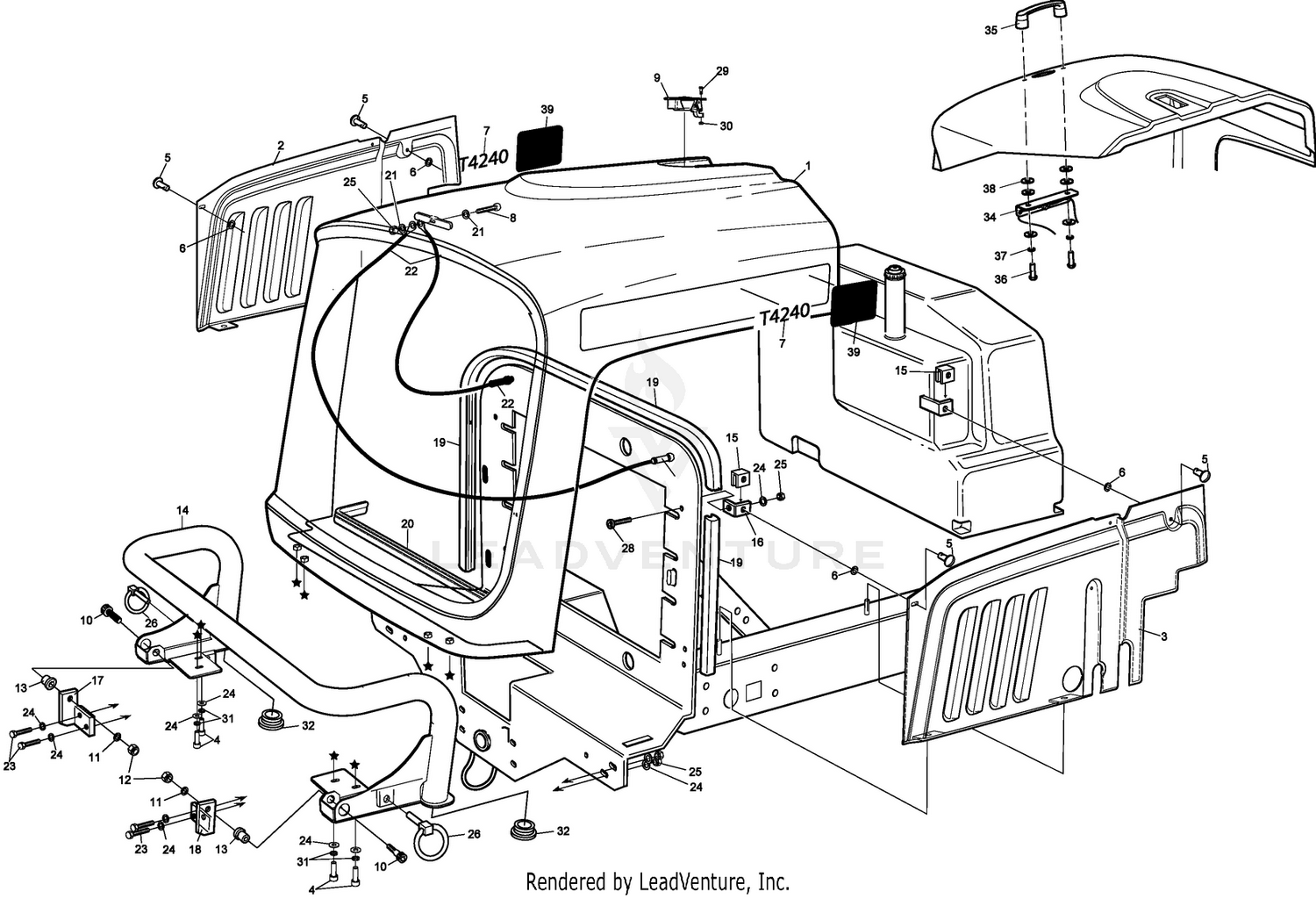 Engine Cover  Side Screen