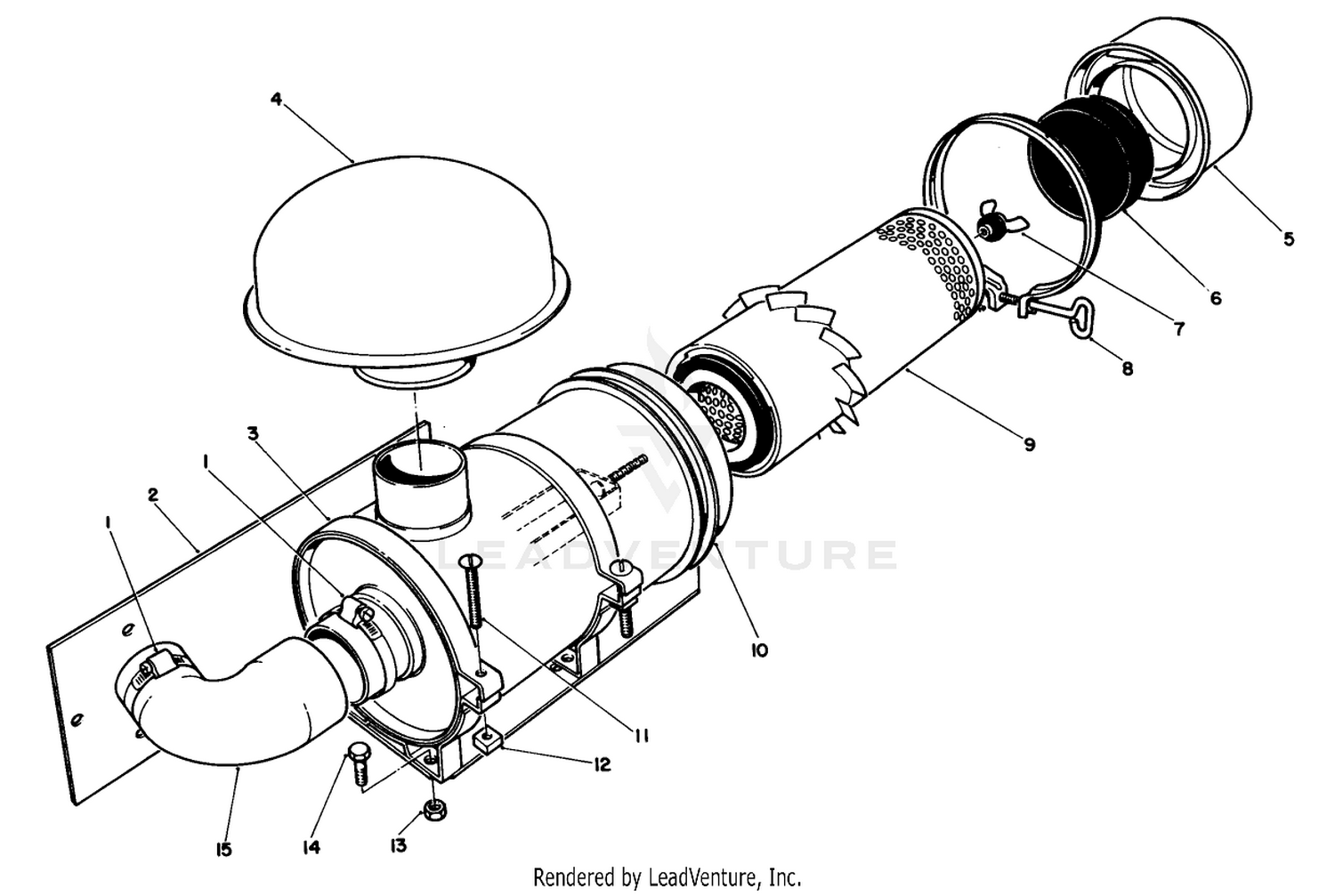 Remote Air Cleaner Kit No. 55-8460 (optional)