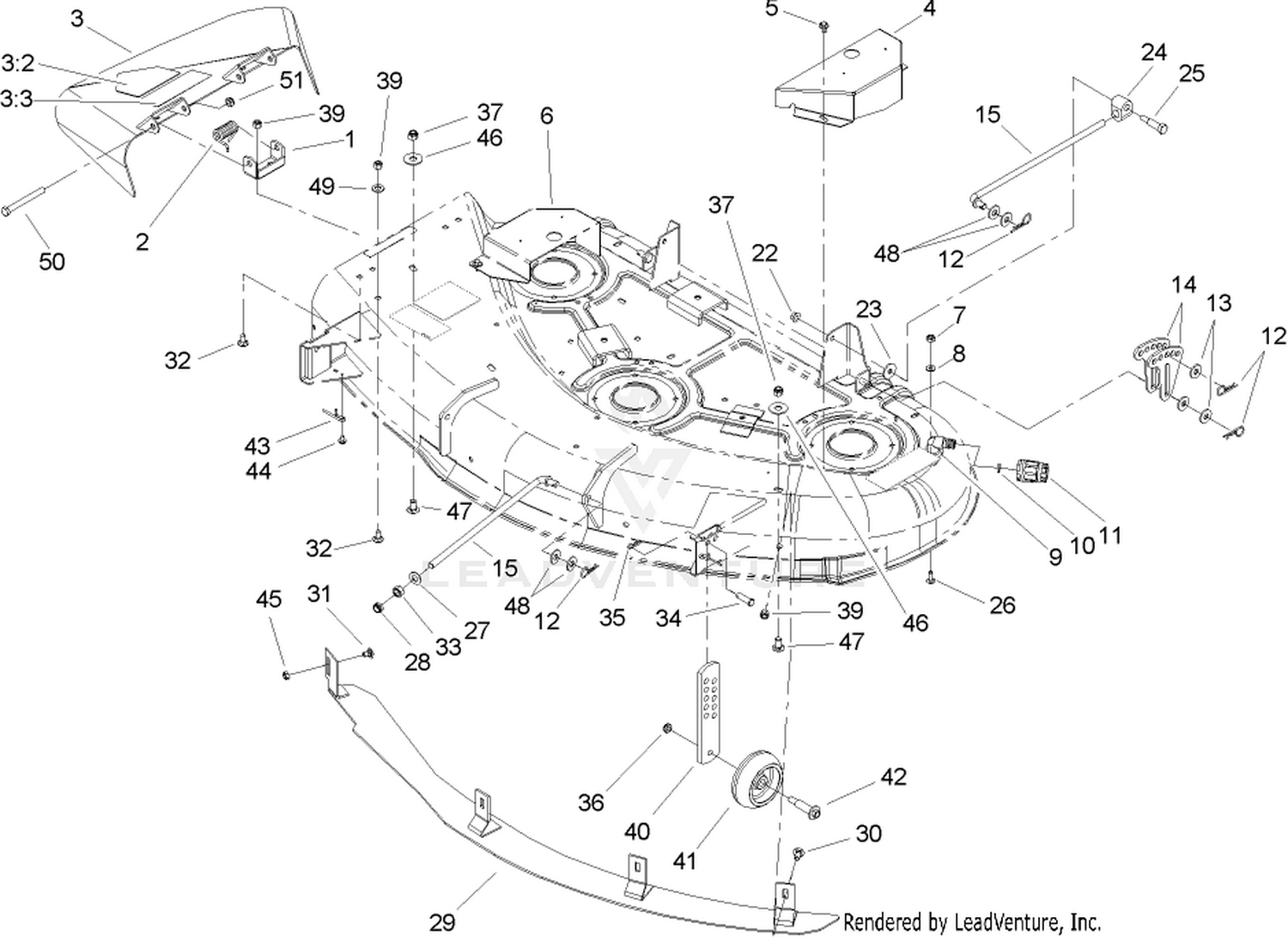 Deflector and Baffle Assembly