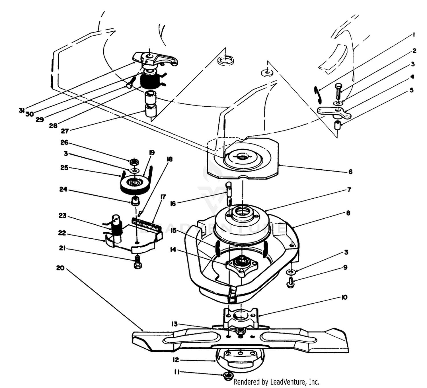 Blade Brake Clutch Assembly