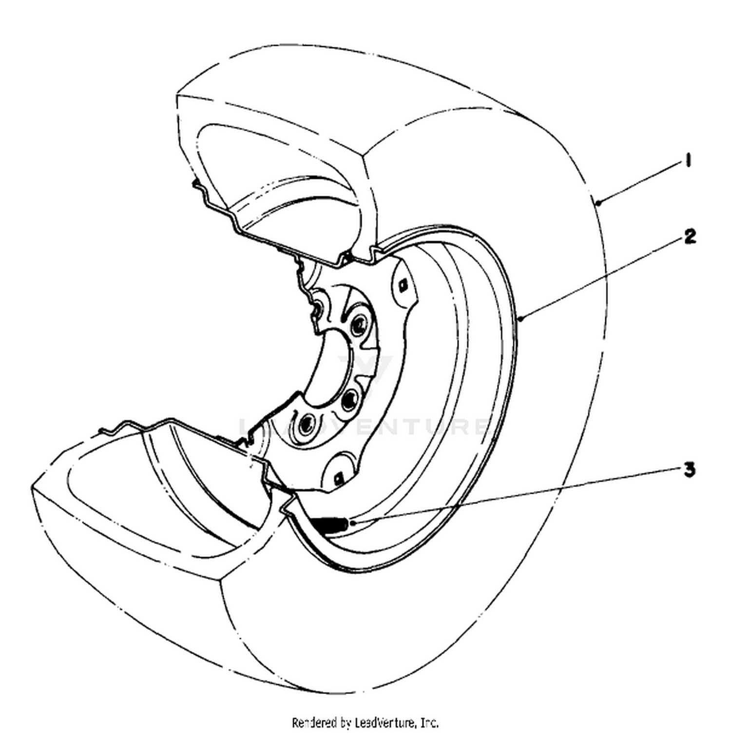 Tire  Wheel Assembly 23 X 10.50 X 12 (optional) N0. 62-7020