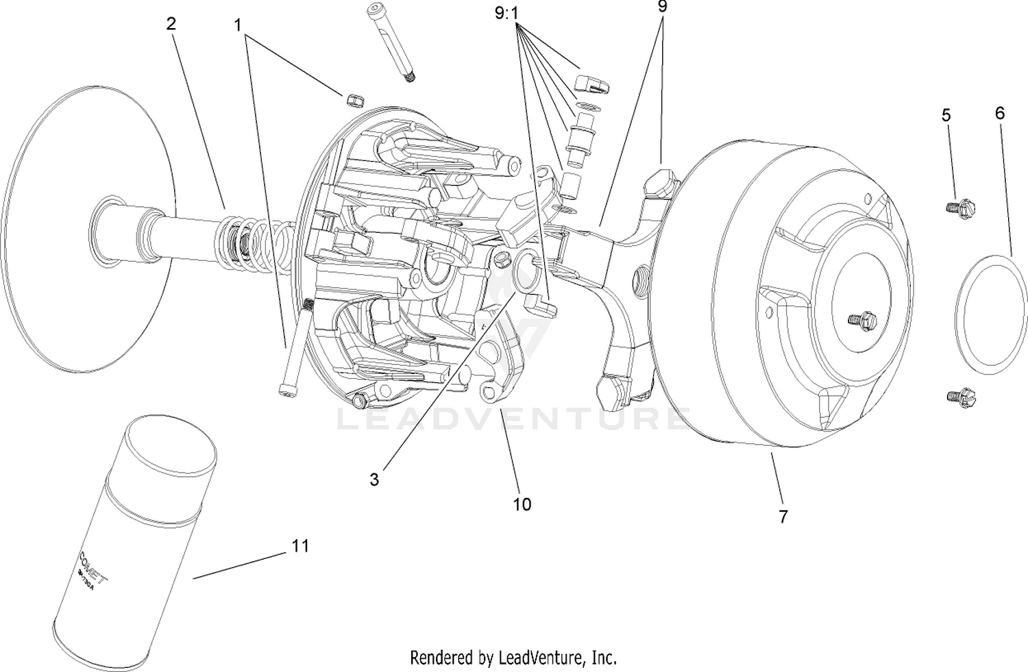 Driver Clutch Assembly No. 100-8288