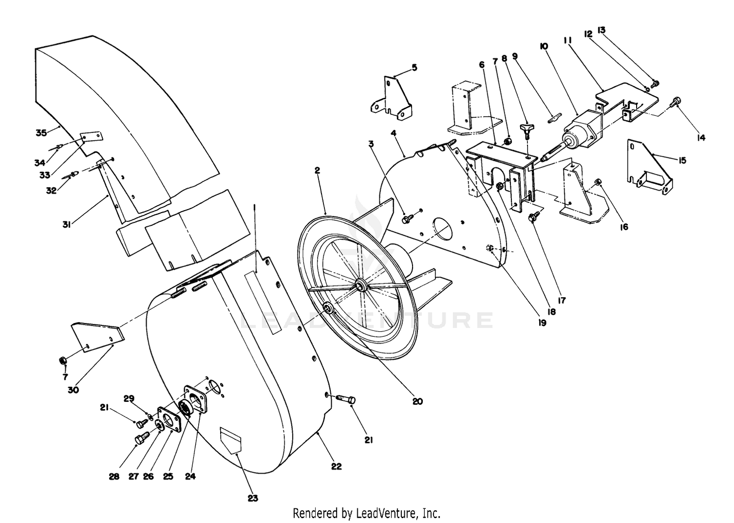 62" Blower Kit Model No. 30503 (optional)