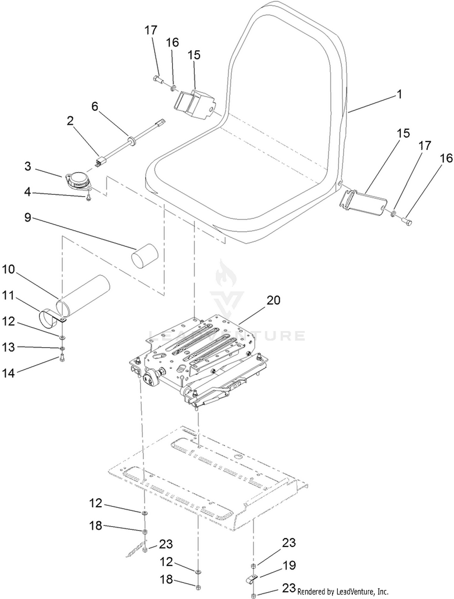 Seat and Suspension Assembly