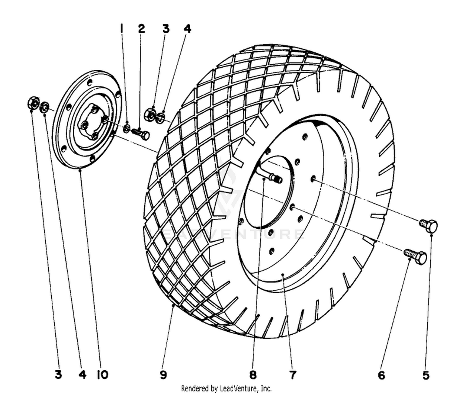 20" Pneumatic Wheel Kit No. 01353