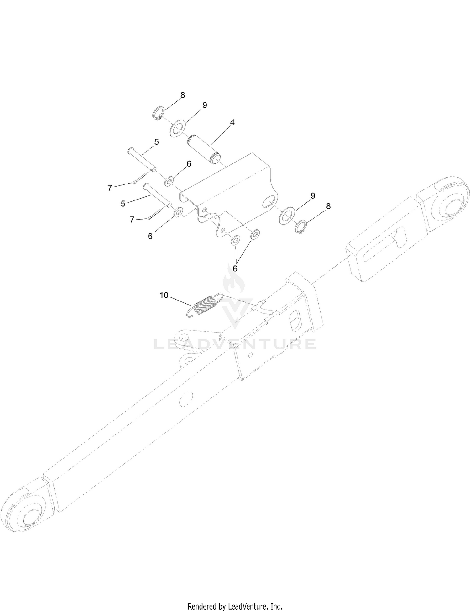 RH Extendable Arm Assembly