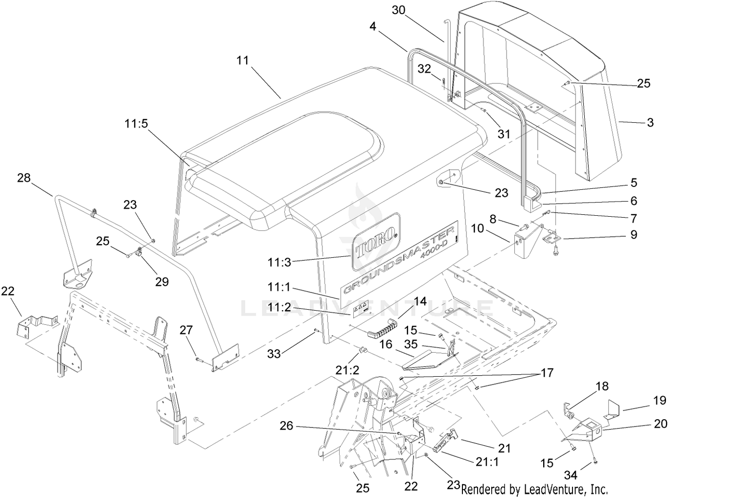 Hood and Screen Assembly