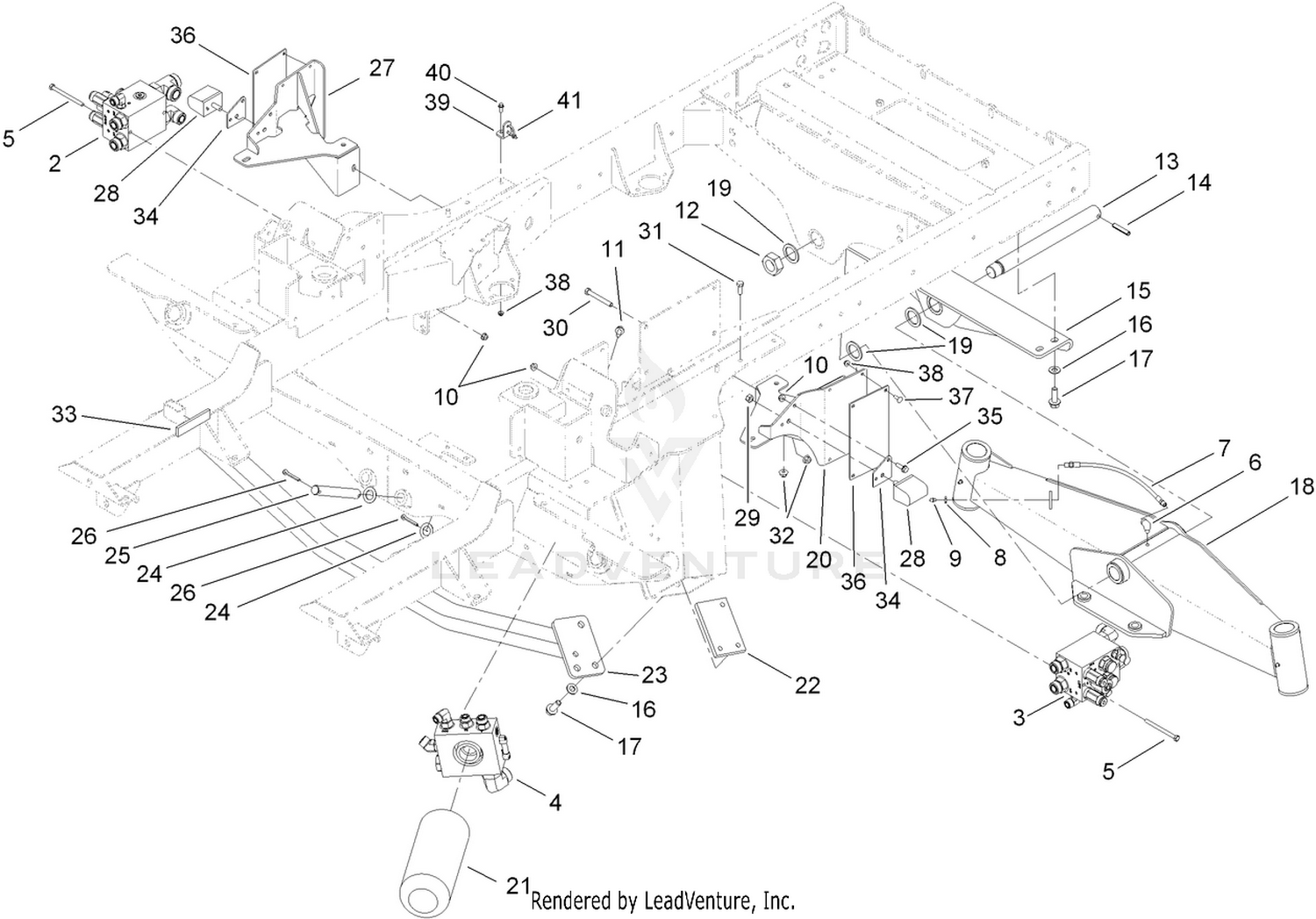 Frame and Rear Axle Assembly