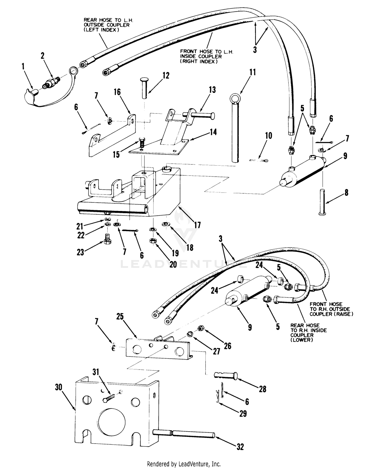 Snow/dozer Blade-59 In. (150 Cm) Vehicle Identification Number 96-59bx01 2