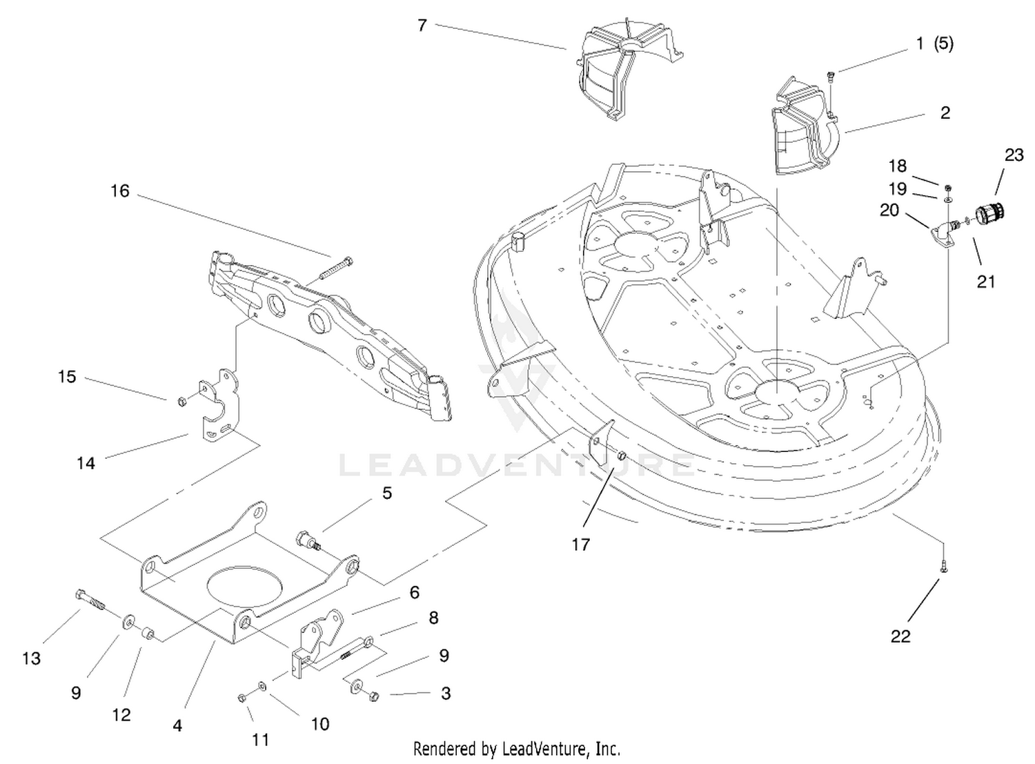 Suspension Assembly (38" Cutting Unit)