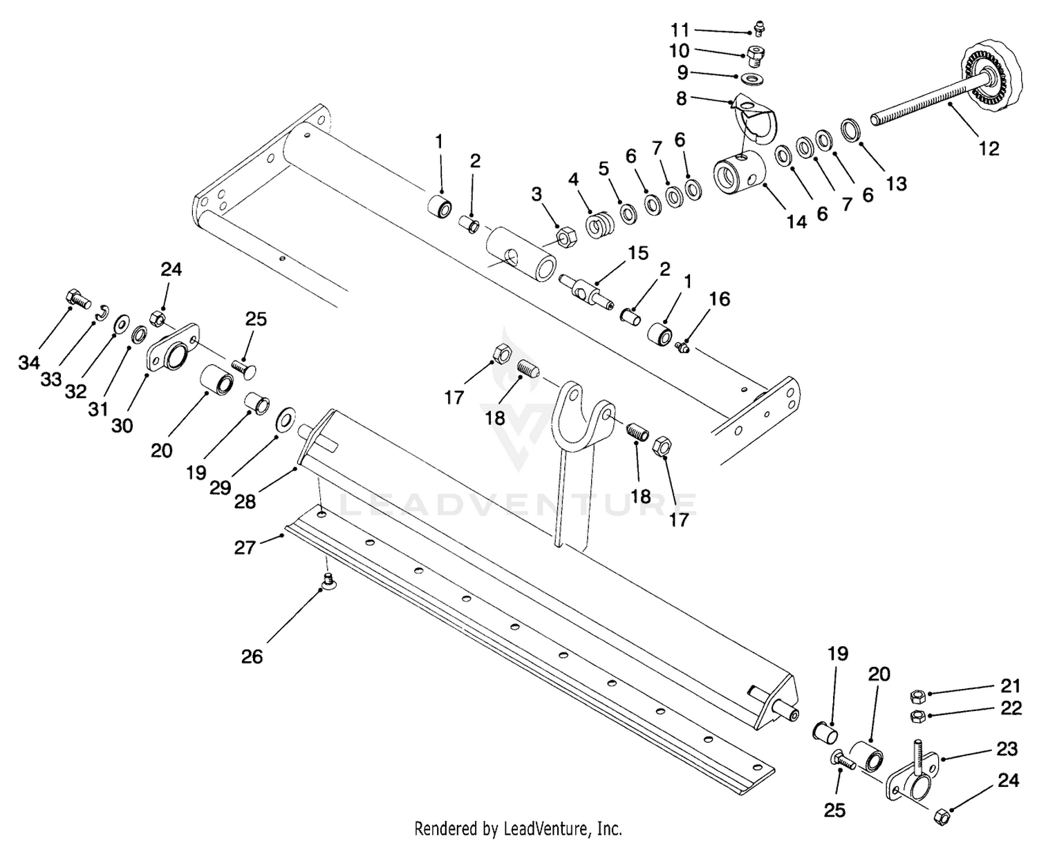 Bedbar  Bedknife Assembly