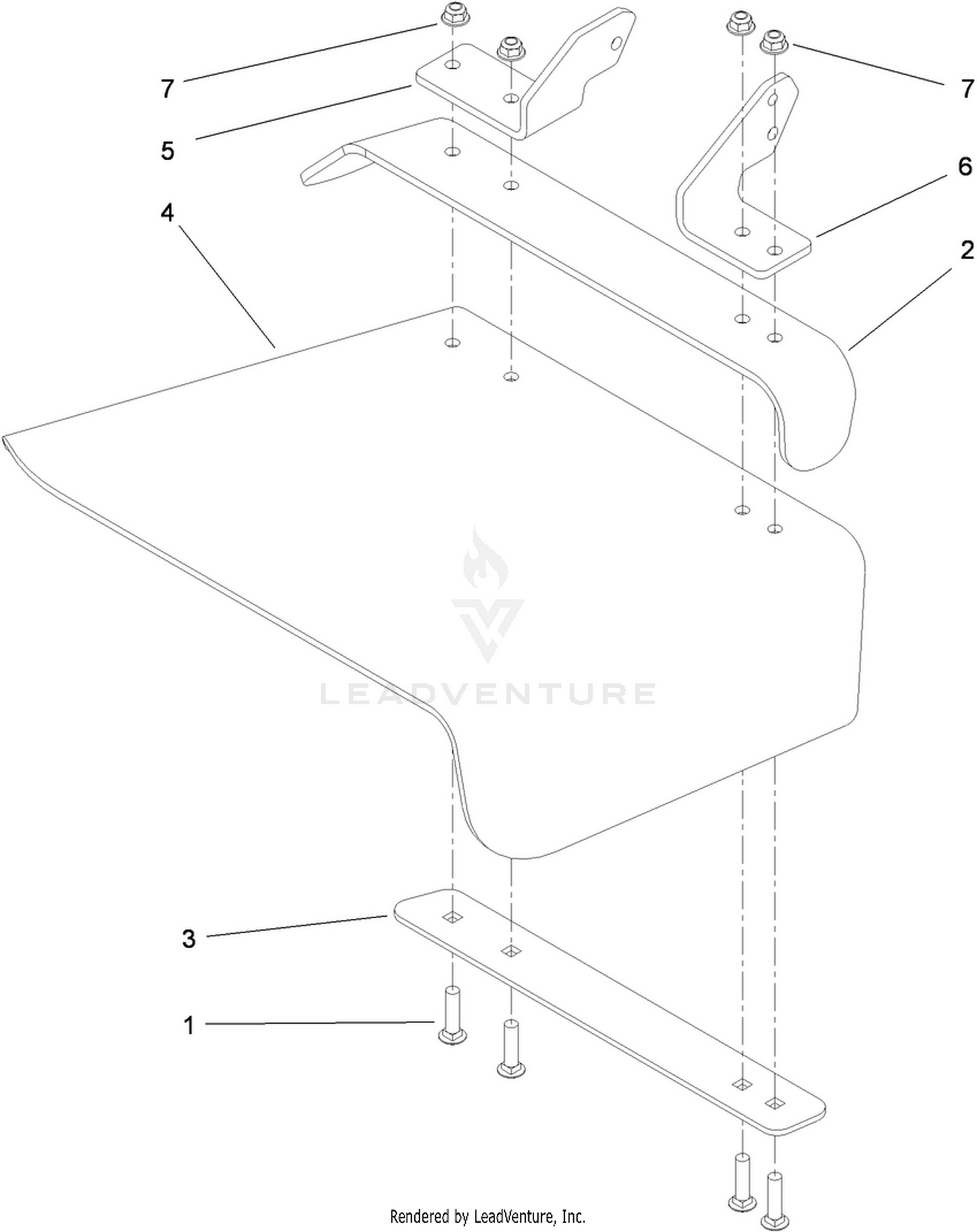 Rubber Deflector Assembly No. 108-2792