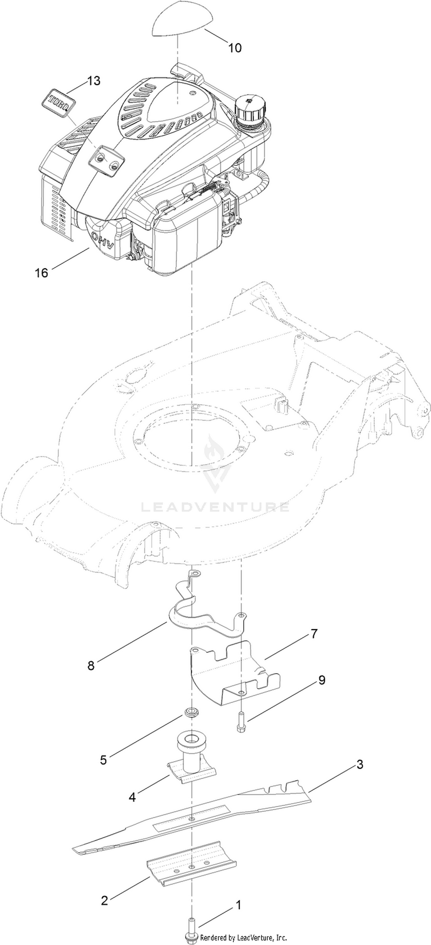 Blade and Engine Assembly