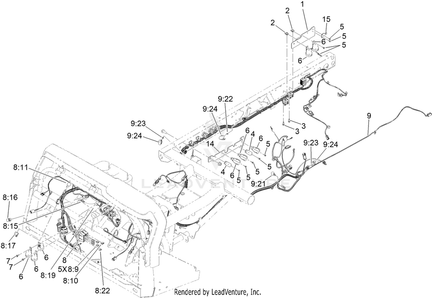 Front and Rear Wire Harness Assembly
