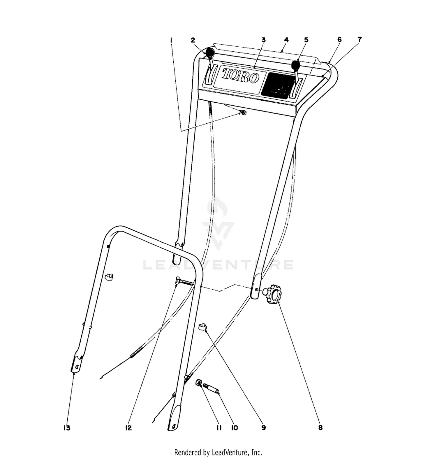 Handle Assembly - Models 16073, 16173, 16273