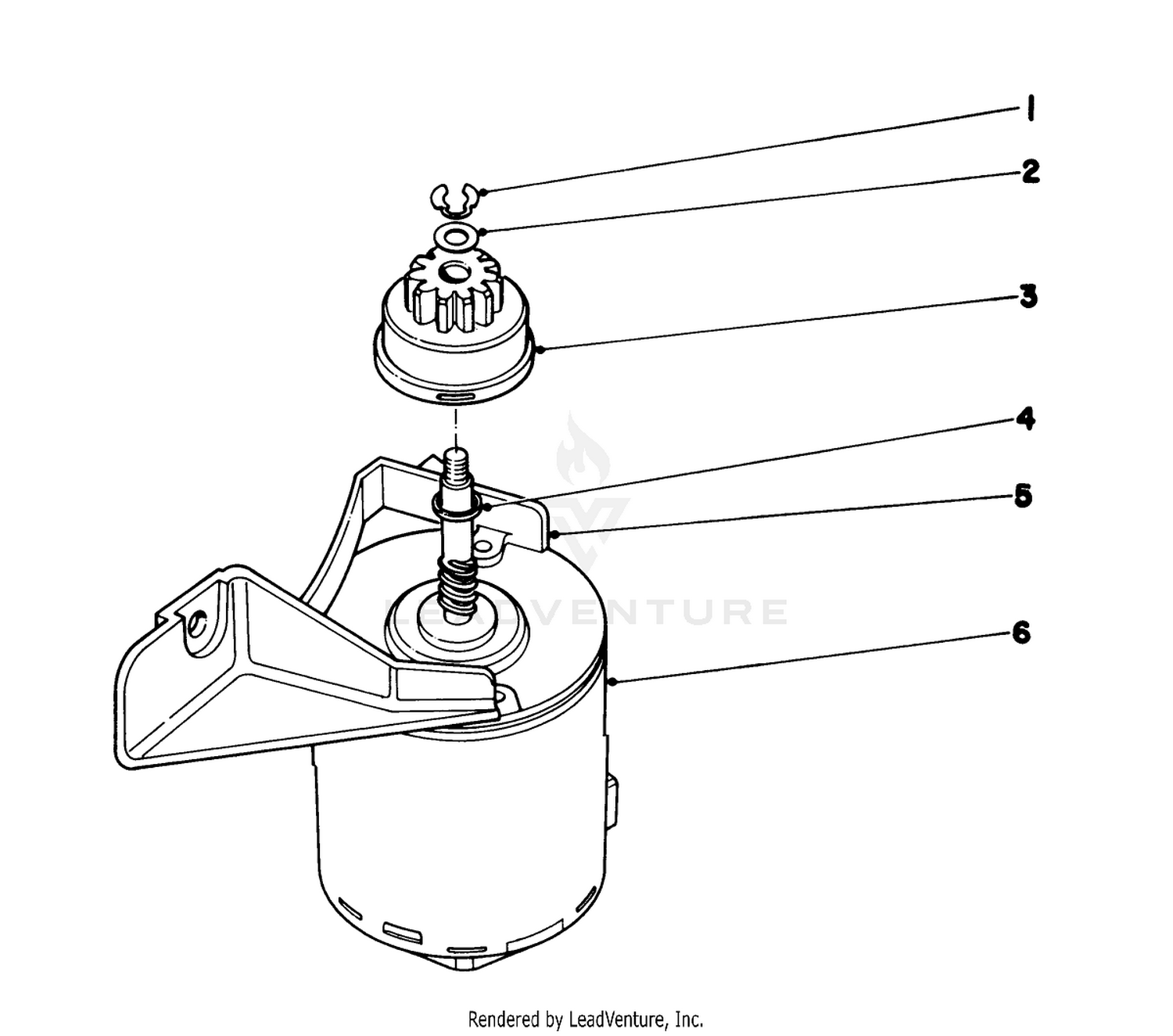 Starter Motor Model No. 21727