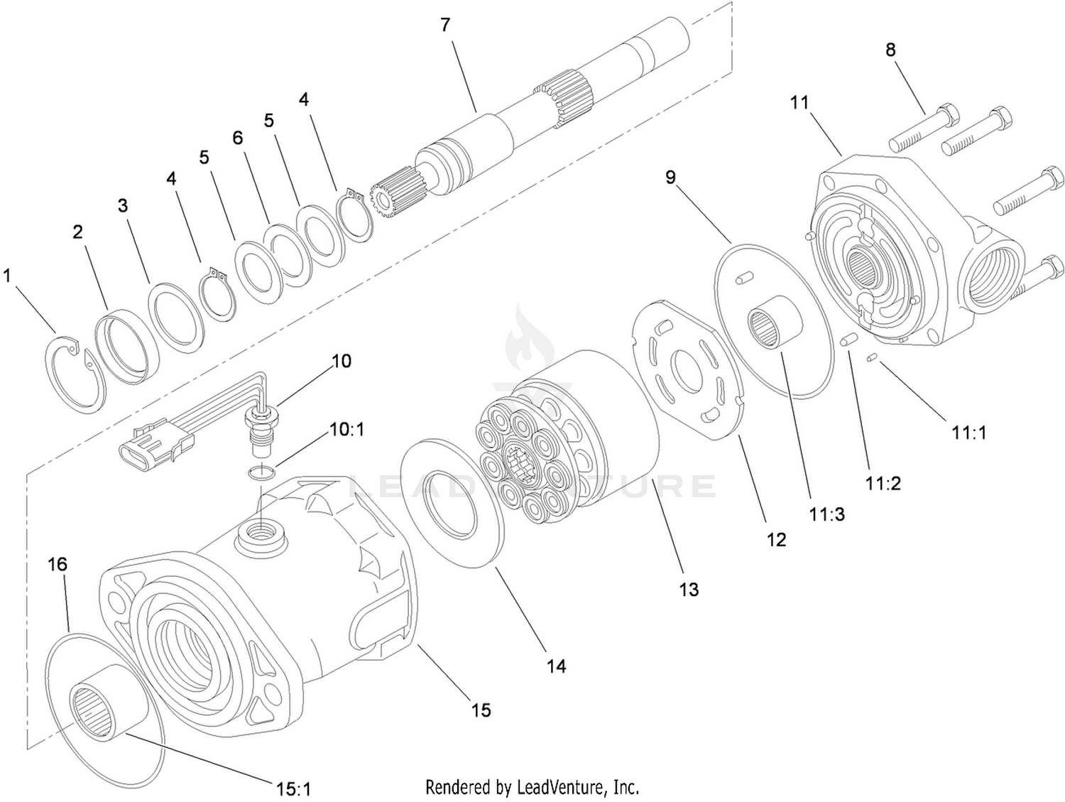 Hydraulic Motor Assembly No. 93-6488