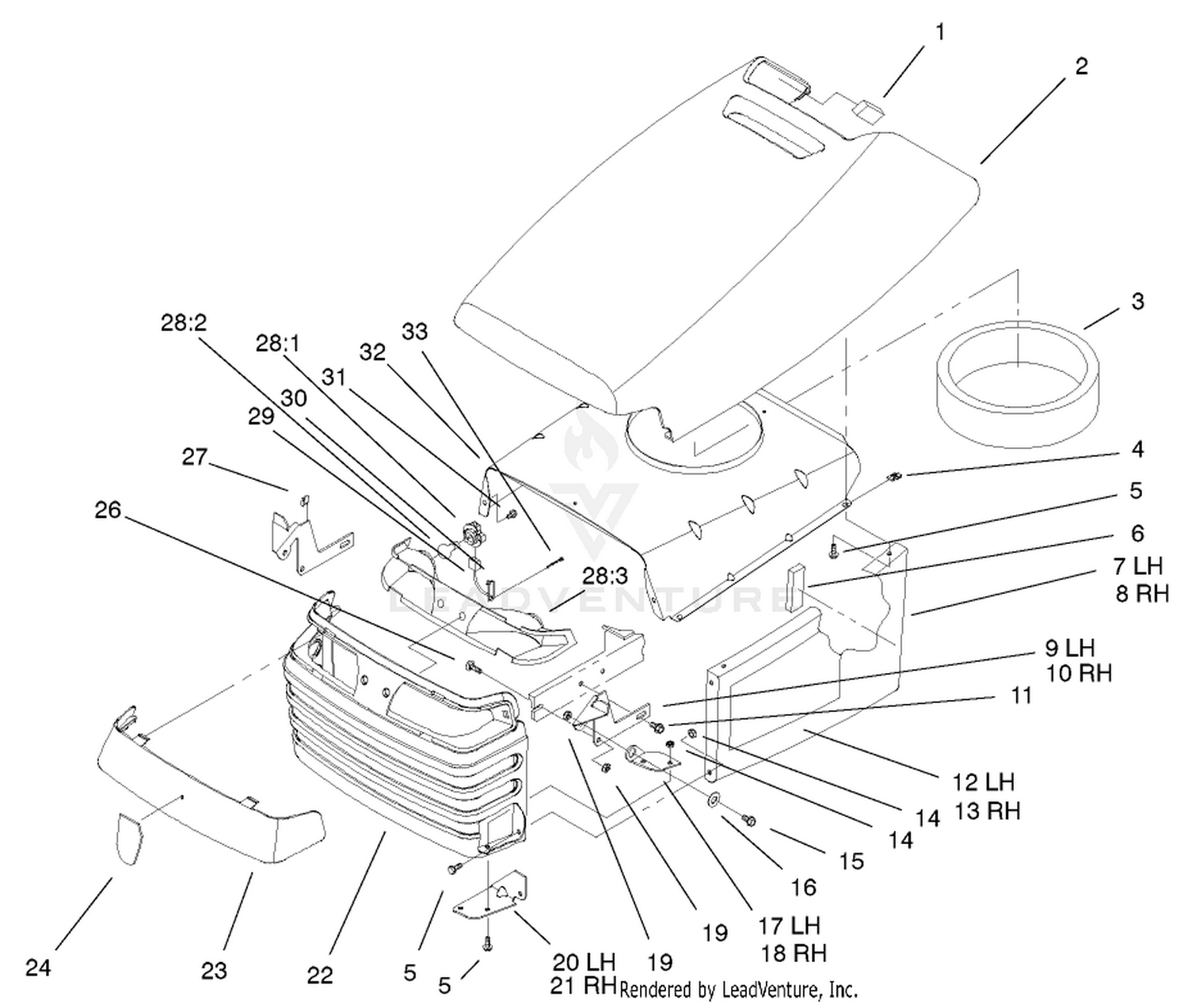 Hood And Grill Assembly