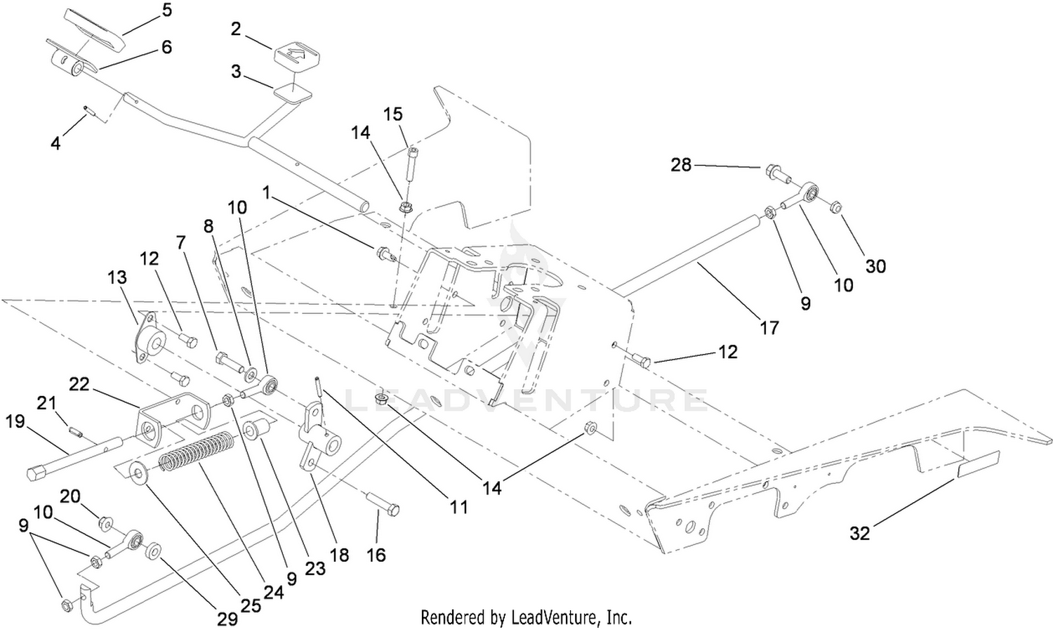 Traction Pedal Assembly