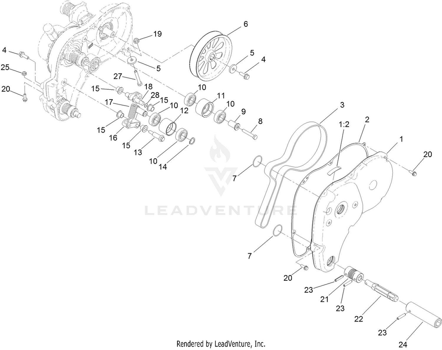 Right Side Transmission Assembly