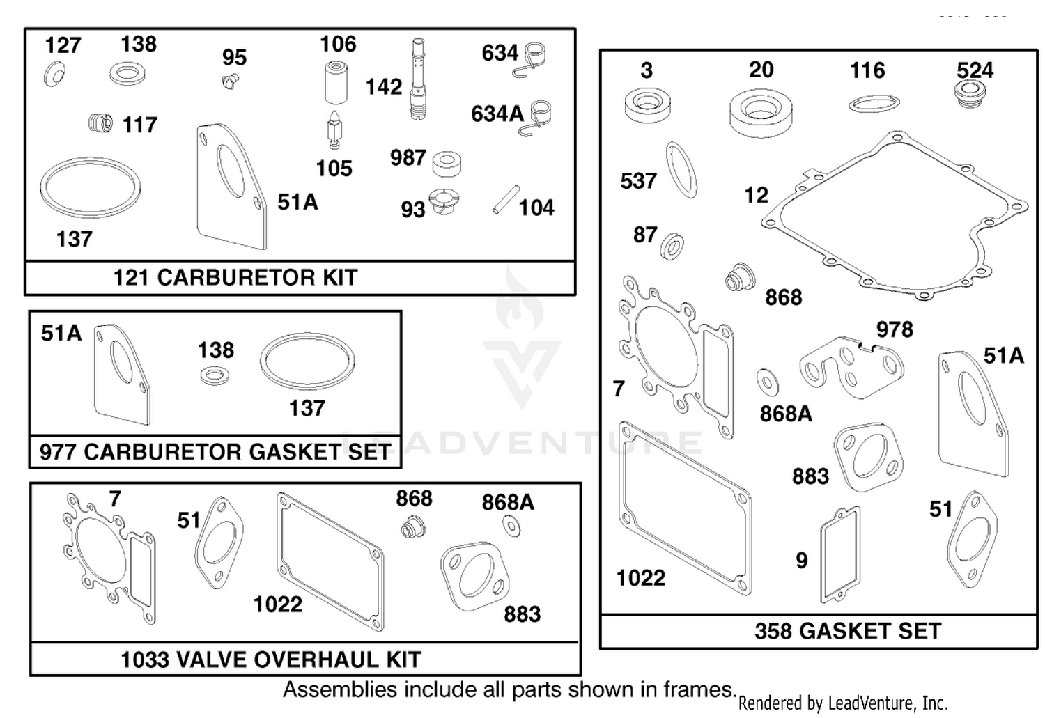 Engine Briggs  Stratton Model 28n707-1131-E1 9