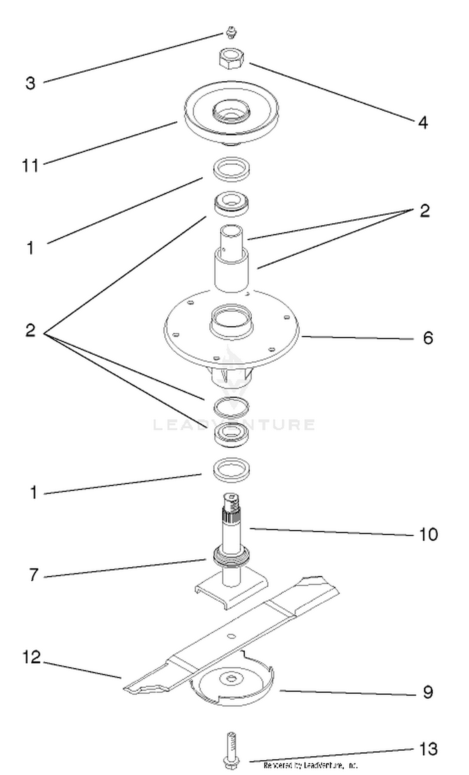 Spindle And Blade Assembly
