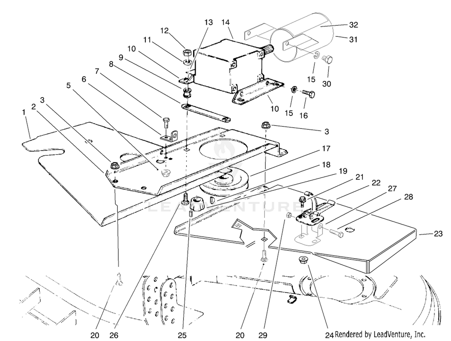 Covers And Gear Box Assembly