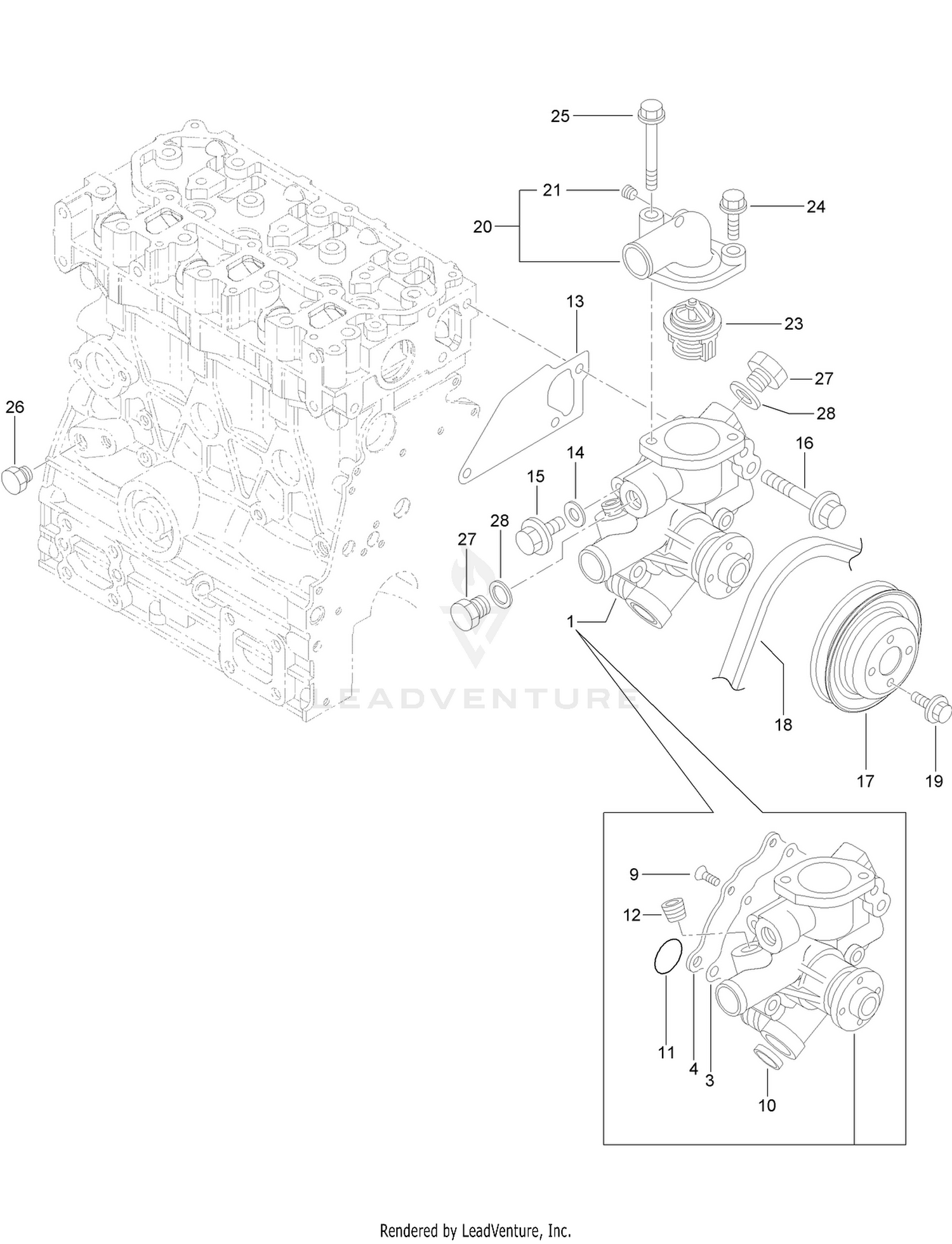 Cooling Water System Assembly