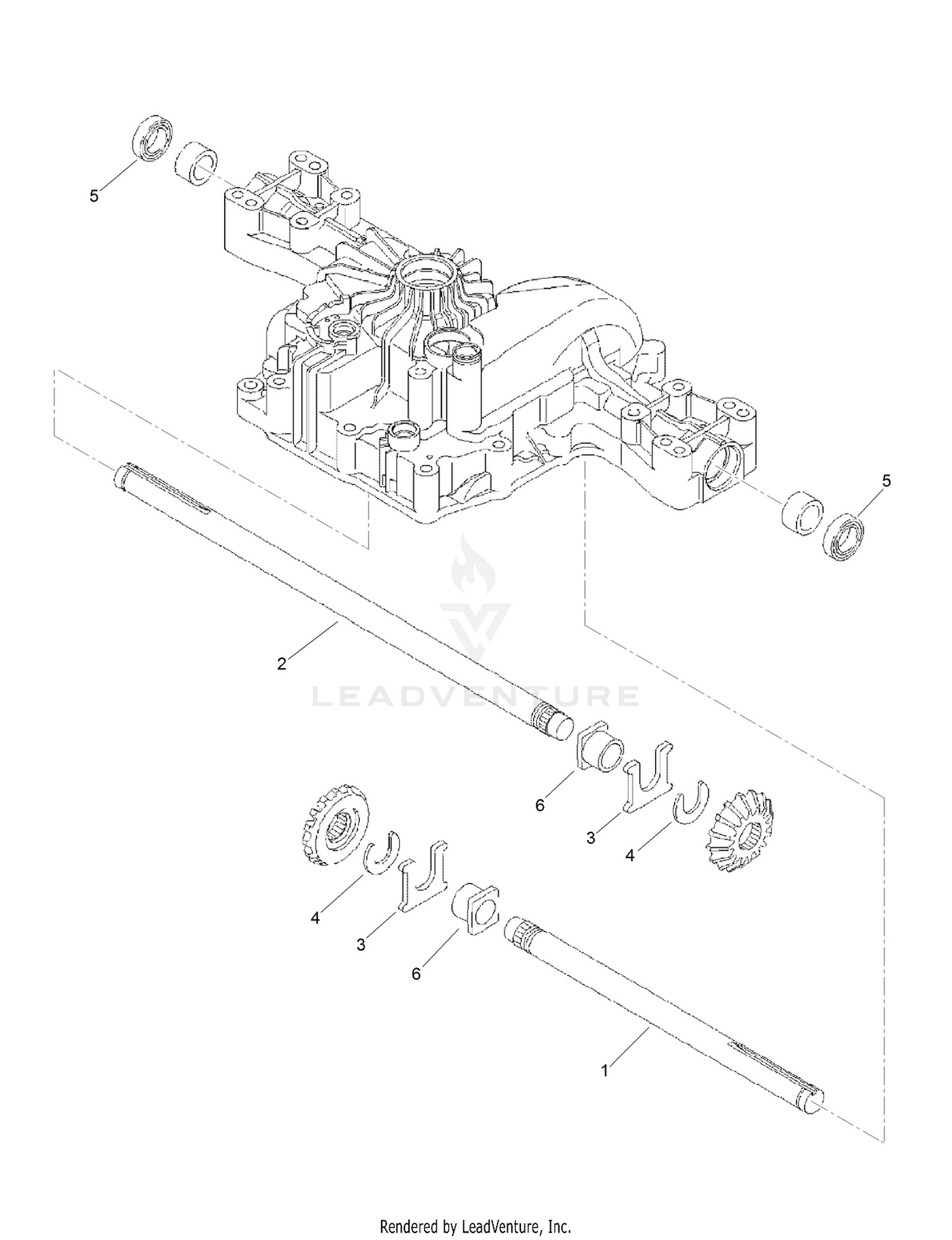 Axle Shaft Assembly  Transmission Assembly No. 114-3155