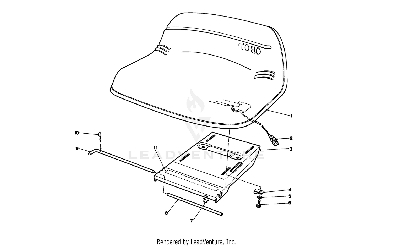 Seat Assembly (for Use On Model No. 56185)