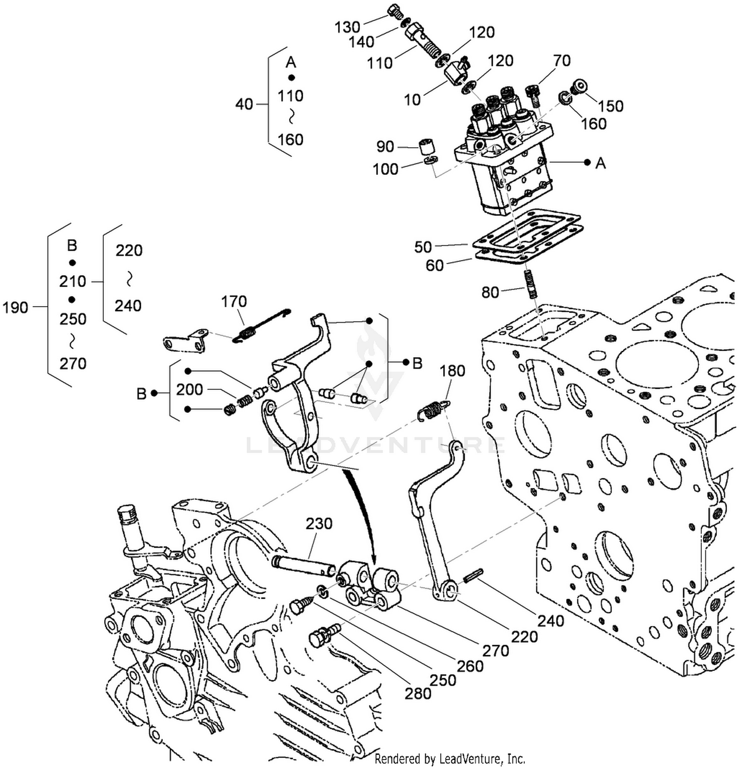 Injection Pump and Governor Assembly